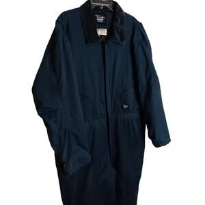 Walls Vintage Blizzard Pruf Insulated Coveralls Mens 2XL Regular Blue Utility